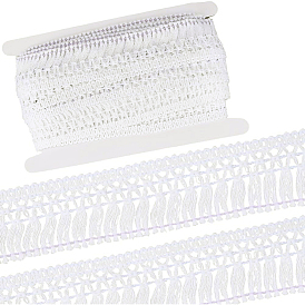 Бахрома из хлопкового кружева, бахрома с кисточками, хлопок лента, с картонной карточкой