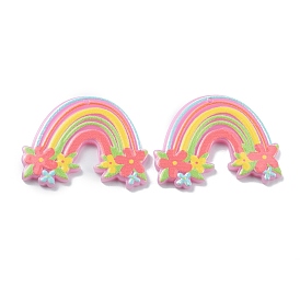 Печатные акриловые подвески, радуга