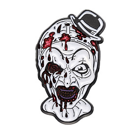 Halloween Theme Joker Enamel Pin, Alloy Brooch