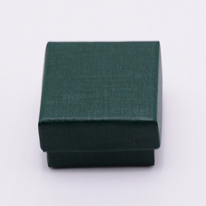 Paper Box, Snap Cover, with Sponge Mat, Jewelry Box, Square