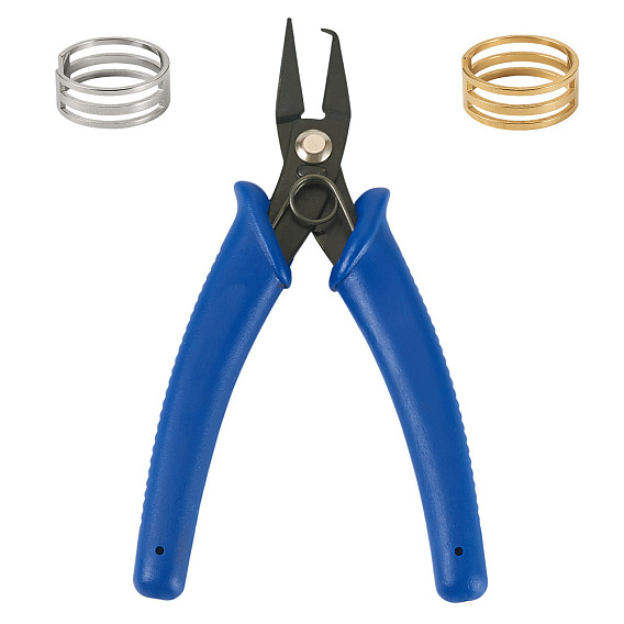 Открытые манжеты из нержавеющей стали, с ювелирными клещами из углеродистой стали