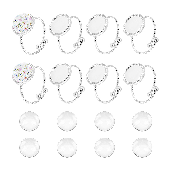 Сделай сам пустой купол 304 наборы для изготовления открытого кольца-манжеты из нержавеющей стали