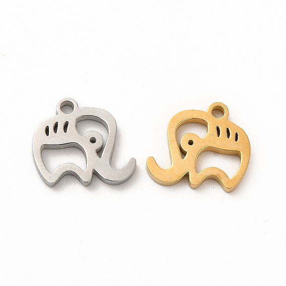 Ионное покрытие (ip) 304 брелоки из нержавеющей стали, слон