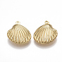 Латунные подвески, форма раковины гребешка, без никеля 