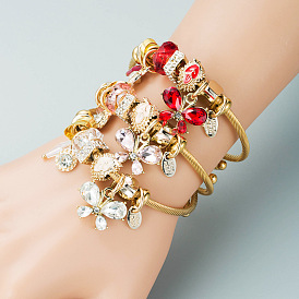 Multielement Butterfly Charm Bracelet for Women - Gold DIY Design with Unique Pendant and Chain Accessories