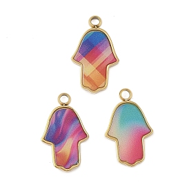 304 нержавеющей стальной эмали подвески, оберег на руку хамса