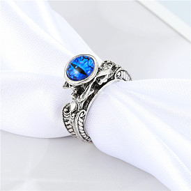 Vintage Devil Eye Ring - Adjustable Gothic Statement Finger Jewelry for Men and Women