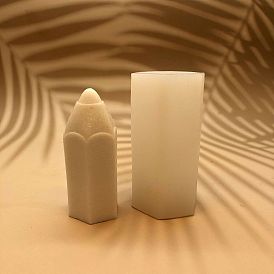 Силиконовые формы для свечей в форме карандаша, формы для литья смолы, для уф-смолы, изготовление ювелирных изделий из эпоксидной смолы