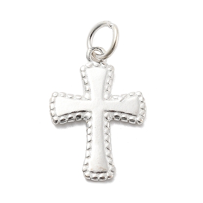 925 стерлингов серебряные подвески, религия крест прелести, с 925 штампом и соединительными кольцами