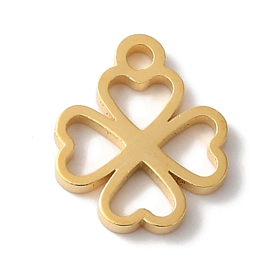 Вакуумное покрытие pvd 304 подвески из нержавеющей стали, лазерная резка, клевер амулеты