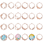 Alloy Open Back Bezel Pendants, For DIY UV Resin, Epoxy Resin, Pressed Flower Jewelry, Ocean Style, Ring
