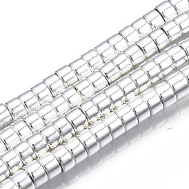Grade AA Non-magnetic Synthetic Hematite Beads Strands, Heishi Beads, Flat Round/Disc