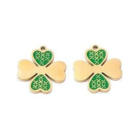 Вакуумное покрытие pvd 304 эмалированные подвески из нержавеющей стали, ручная полировка, клевер