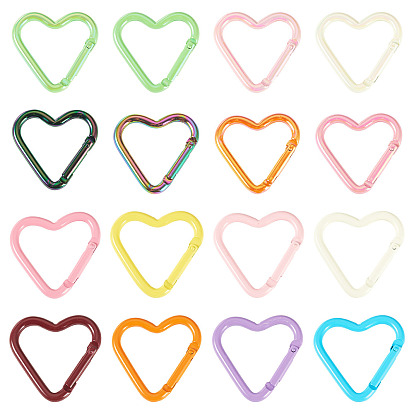 20шт. 2 варианты алюминиевых и сплавных пружинных колец для ворот, сердце