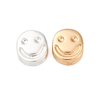 Латунные бусины, без кадмия, без никеля и без свинца, улыбающееся лицо