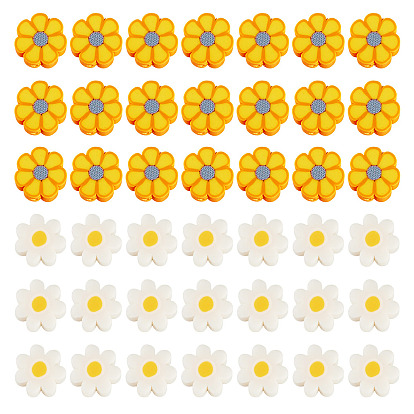 200 шт 2 стили ручной работы из полимерной глины бусины, цветок