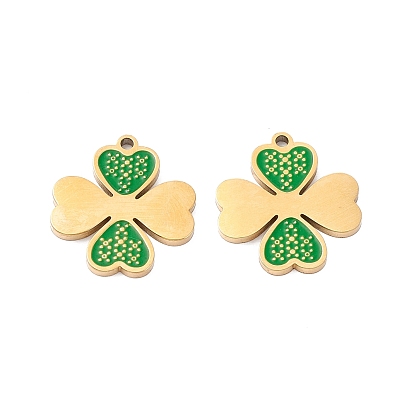 Вакуумное покрытие pvd 304 эмалированные подвески из нержавеющей стали, ручная полировка, клевер