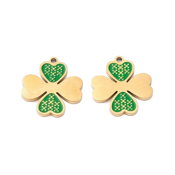 Вакуумное покрытие pvd 304 эмалированные подвески из нержавеющей стали, ручная полировка, клевер