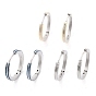 304 текстурированные серьги-кольца из нержавеющей стали для женщин, с 316 ушными шпильками из хирургической нержавеющей стали