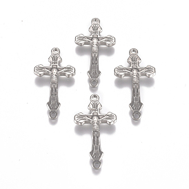 Easter Theme 304 Stainless Steel Links/Connectors, Crucifix Cross