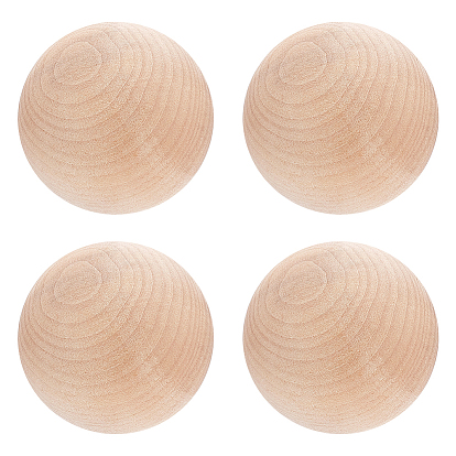 Деревянные бусины, круглые, без отверстия 