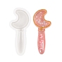Moon Shape DIY Magic Stick Silicone Molds, Resin Casting Molds, for UV Resin & Epoxy Resin Craft Making