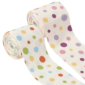 4м 2 цвета, узор в горошек, ткань, шелковая лента, повязки на голову