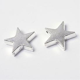 Tibetan Style Alloy Pendants, Star, Lead Free & Cadmium Free, 19x20x4.8mm, Hole: 1.5mm, about 120pcs/500g