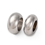 304 из нержавеющей стали европейские шарики, бусины с большим отверстием, рондель
