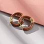 925 серьги-кольца из латуни и стерлингового серебра, кольцо