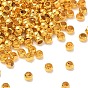 Perles à écraser en laiton , rondelle, 1x2mm, Trou: 1mm