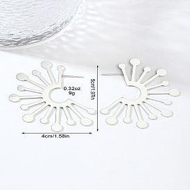 Цветок 201 из нержавеющей стали серьги стержня