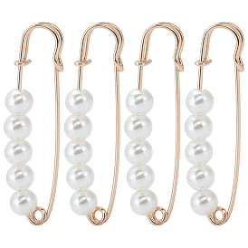 4Pcs Alloy Safety Pin Brooch, Kilt Pin for Waist Pants Tightener Women