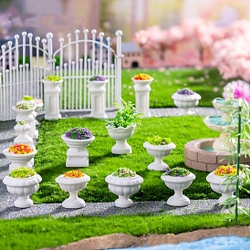 Resin Flowerpot Dessert Model, Micro Landscape Dollhouse Decoration, Pretending Prop Accessories