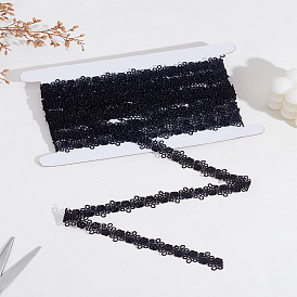 5 yardas de encaje de poliéster, bordado antiguo hanfu cinta de encaje, flor