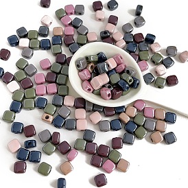 Opaque Acrylic Beads, Square