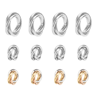 304 Stainless Steel Linking Rings, Interlocking Ring, for Necklace Making