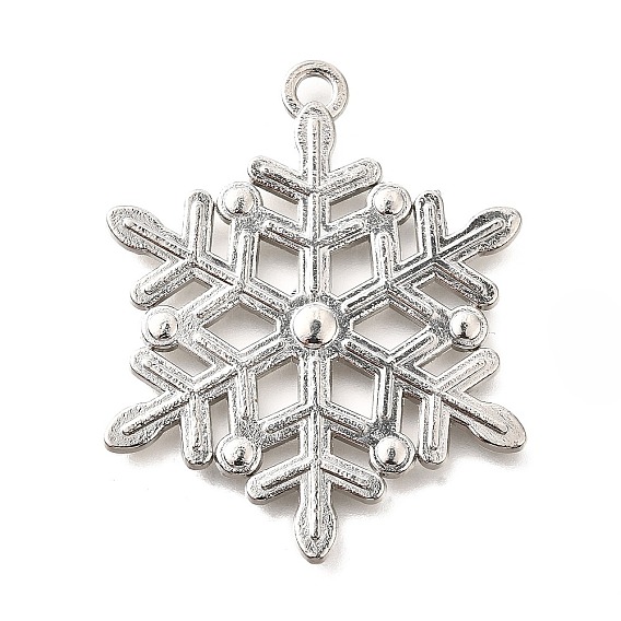 Подвески из сплава , без кадмия и без свинца, прелести снежинки