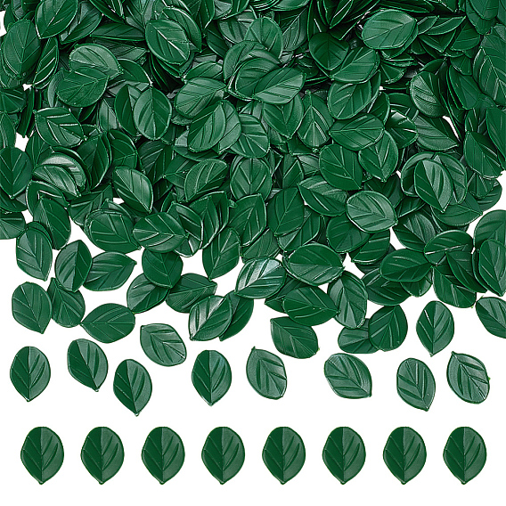 600шт. ПВХ имитация листа мяты, для аксессуаров для кукольного домика, притворяясь опорными украшениями