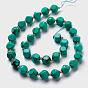 Natural Turquoise Beads Strand, with Seed Beads, Six Sided Celestial Dice