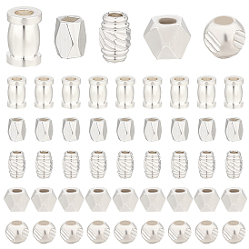 50 шт. 5 стили латунные бусины-проставки, долговечный, разнообразные