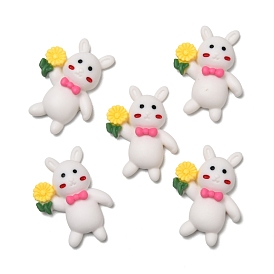 Opaque Resin Cabochons, Rabbit