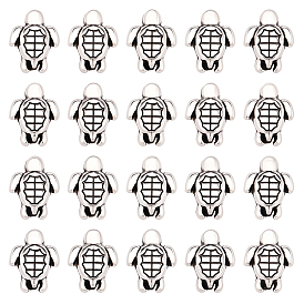 120 бусины из сплава в тибетском стиле, черепаха