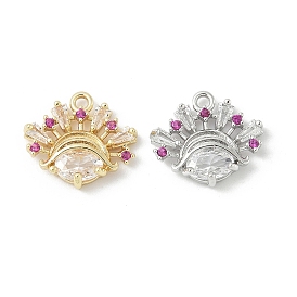 Латунные микро проложить кубического циркония подвески, без кадмия, без никеля и без свинца, головной убор женщины украшения амулеты