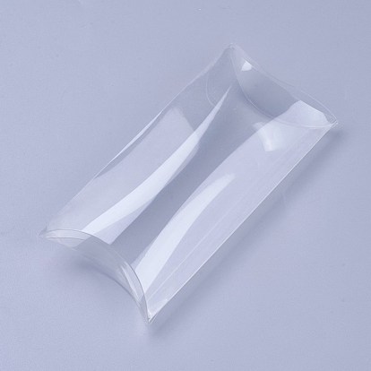PVC Plastic Pillow Boxes, Gift Candy Transparent Packing Box
