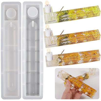 Силиконовые формы для пищевых продуктов, формы для подсвечников и курильниц, формы для литья гипсовой смолы, белые