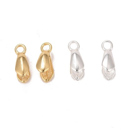 Rack Plating Eco-friendly Brass Ice Pick Pinch Bails, Lead Free & Cadmium Free