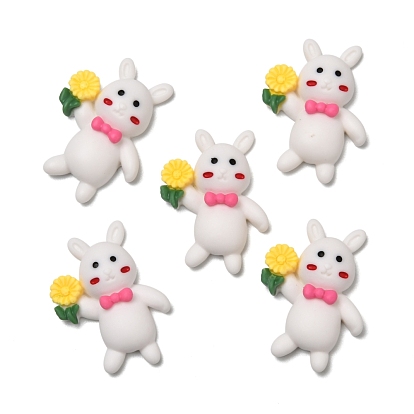 Opaque Resin Cabochons, Rabbit
