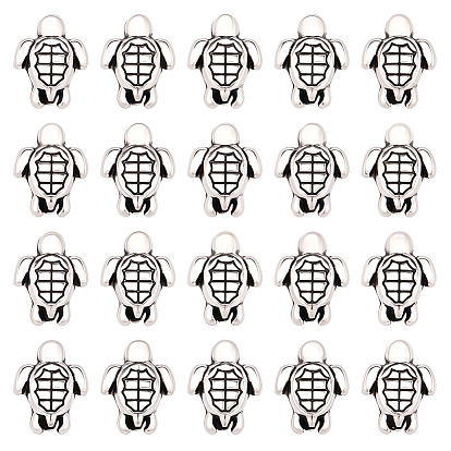 120 бусины из сплава в тибетском стиле, черепаха