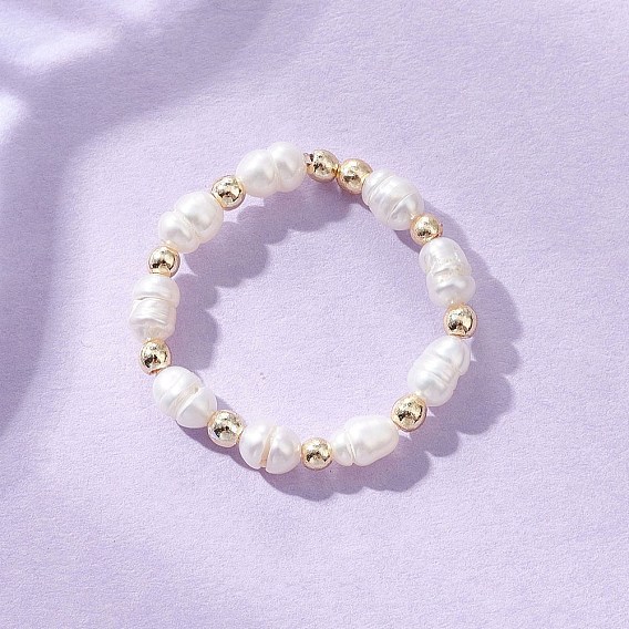 Регулируемые кольца на палец из натурального культивированного пресноводного жемчуга для женщин, стрейч-кольца